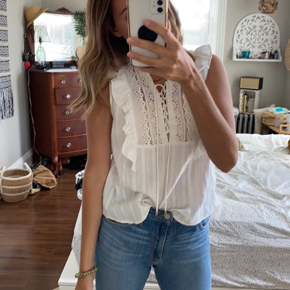 Heart loom Ruffle Top